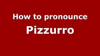 How to pronounce Pizzurro