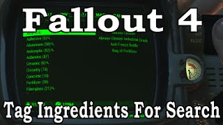 Fallout 4: Tagging Ingredients For Search
