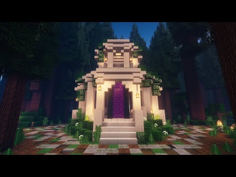 Alessa_De - Minecraft | how to build a nether portal in a beautiful temple | simple tutorial
