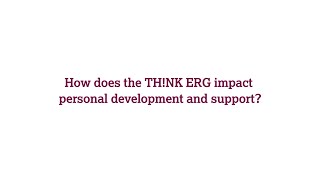 Employee Resource Groups TH!NK