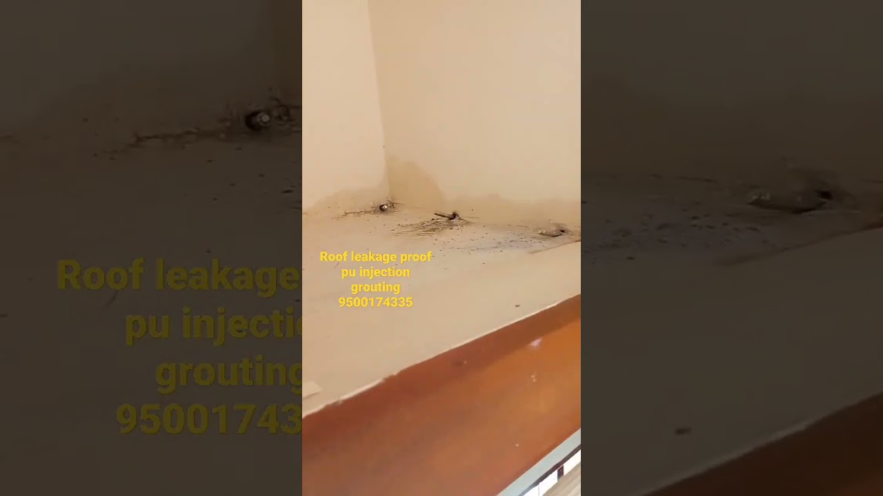 #roofleakge proof #Pu injection grouting #waterproofing #leakproof #grouting #fosroc #roofwaterproof