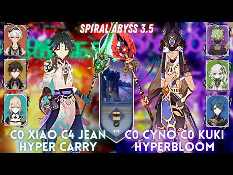 C0 Xiao Hyper & C0 Cyno Hyperbloom | Spiral Abyss 3.5 Floor 12 - 9⭐