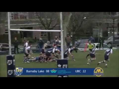 UBC v Burnaby Lake rugby highlights, Jan 31, 2015