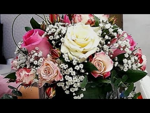 #table bouquet#how to become florist ,#learn how to make round glass degine#haytham flower #faseel