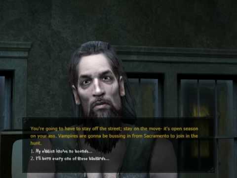 Vampire the Masquerade - Bloodlines - Malkavian girl vs werewolf - part 138