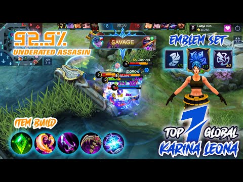 Karina Is  An Underrated Assassin | Perfect karina savage |Top 1 Global Karina | Mobile Legends