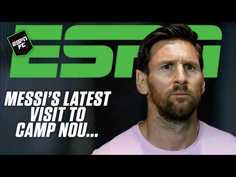Messi visits Camp Nou 👀 Will he RETURN to Barcelona?! 🤔 | ESPN FC