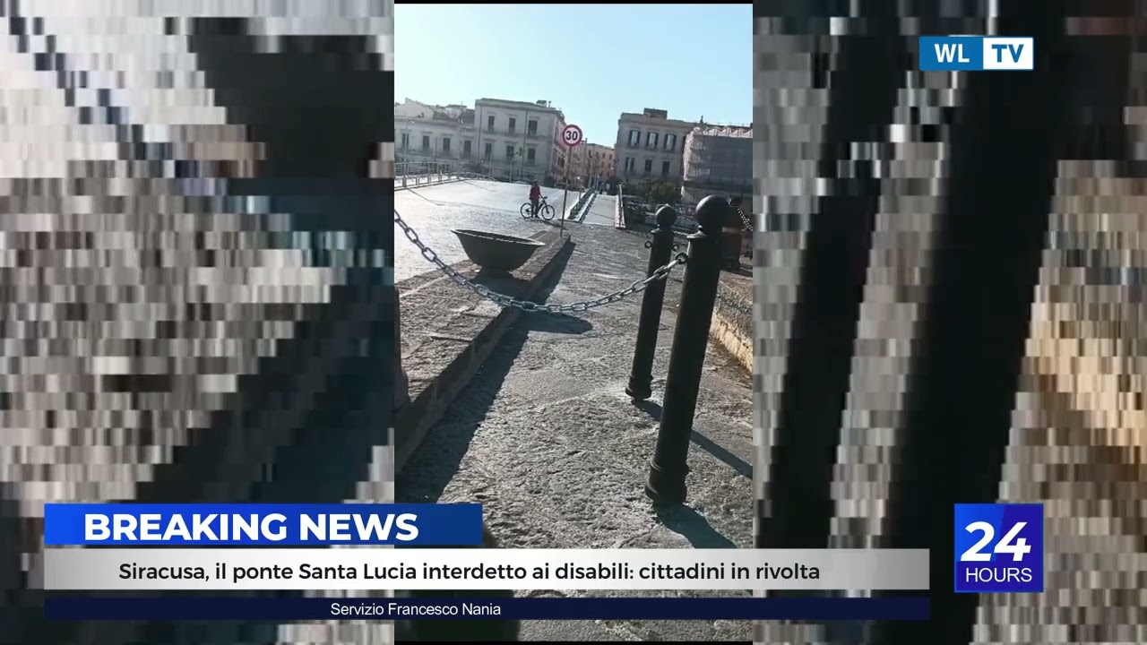 Siracusa, il ponte Santa Lucia interdetto ai disabili: cittadini in rivolta