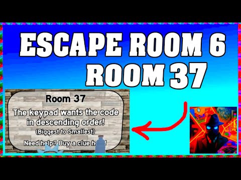ROOM 37 ESCAPE ROOM 6 Walkthrough [by WreckItVerse] [English] [Roblox] [Code / Codes]