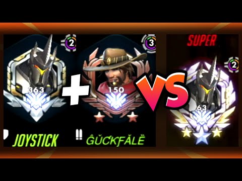 Gale McCree and JoyStick Reinhardt VS Super Rein! [ Overwatch Season 28 Top 500 ]