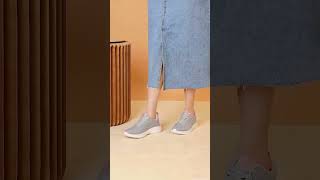 Giày thể thao nữ MWC NUTT- 0786 Giày Thể Thao Nữ Phối Sọc Màu Thể Thao,Sneaker Vải Siêu Êm