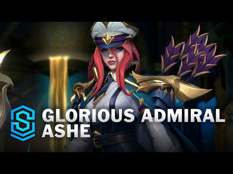 Glorious Admiral Ashe Wild Rift Skin Spotlight