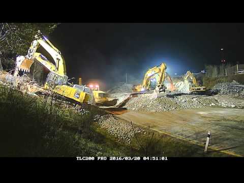 Demolice nadjezdu D1-051, EXIT 49, 19.-20.3.2016