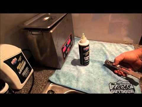 Lucas Oil Bore Solvent...in the Ultrasonic.