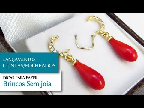 Ideias de Brincos Semijoia para fazer com Pedras - Pedra Mística