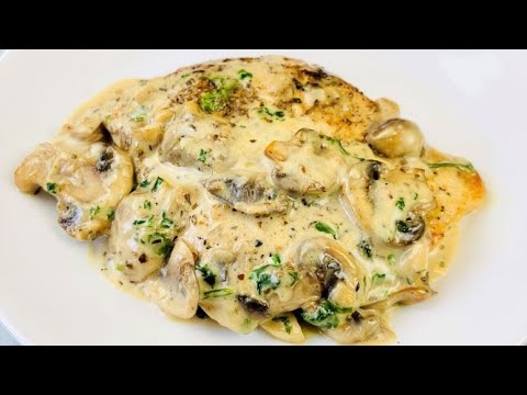 Chicken Breast with Mushrooms in a Creamy Sauce | KETO CHICKEN DINNER