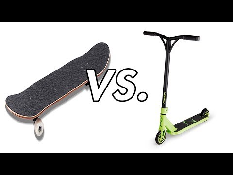 Skateboarding Vs. Scooter Video
