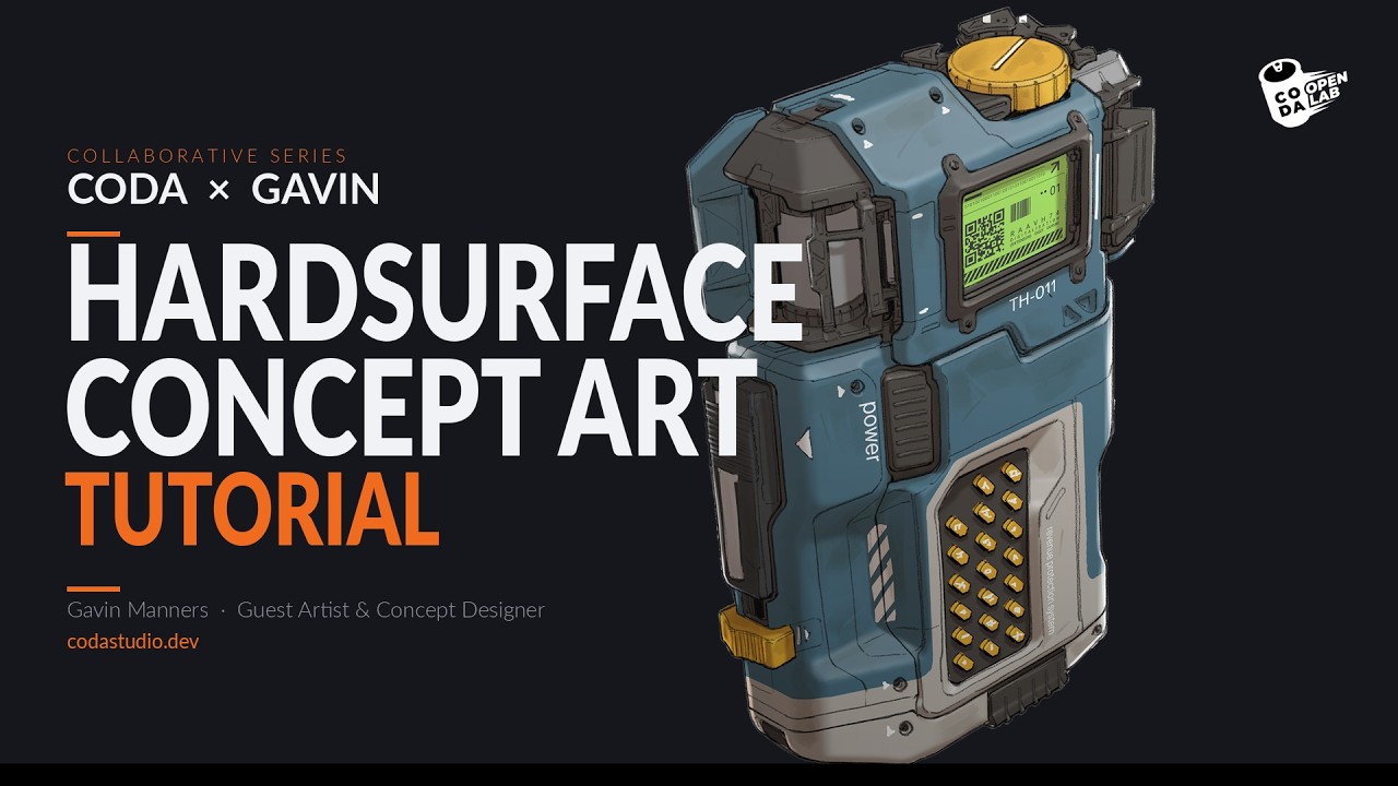 CODA Open Lab | Designing Ticket Machine with Gavin Manners | Photoshop & Blender