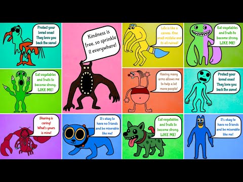 Garten of Banban 0,1,2,3,4,5,6,7,8,9,10 - Huge Monsters + Drawing