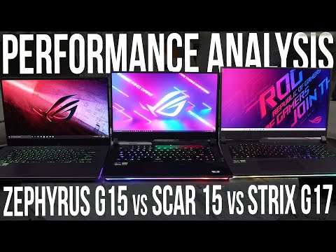 ASUS Zephyrus G15 vs Scar 15 vs Strix G17 - Detailed Performance Analysis w/ 15 Game Benchmarks