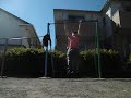 Mix grip 20 Muscle ups in one set ミックスグリップマッスルアップ20回