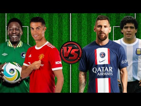 Ronaldo, Pele VS Messi, Maradona 😈🔥