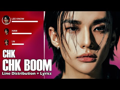 Stray Kids- Chk Chk Boom - Line Distribution + Lyrics #skz #straykids  #trending