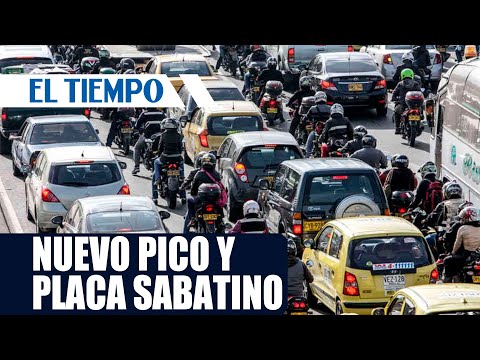 Vehicles not registered in Bogotá will be subject to the "pico y placa" (peak and plate) restrict...