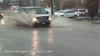 preview picture of video '4/7/2015 Carbondale, IL Severe Storm and Ponding Water'