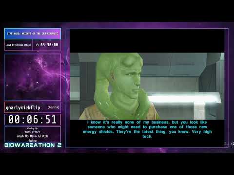 Biowareathon 2 | Star Wars: Knights of the Old Republic Any% Glitchless (Xbox) by gnarlykickflip