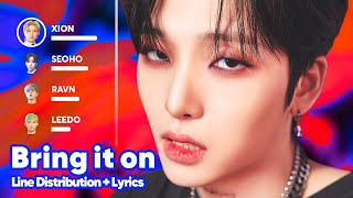 ONEUS - Bring it on / 덤벼 (Line Distribution + Lyrics Karaoke) PATREON REQUESTED