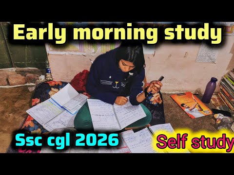 MY 10 hrs Study routine For SSC CGL 2026* A DAY IN LIFE OF A SSC ASPIRANT 5 AM STUDY ROUTINE VLOG 