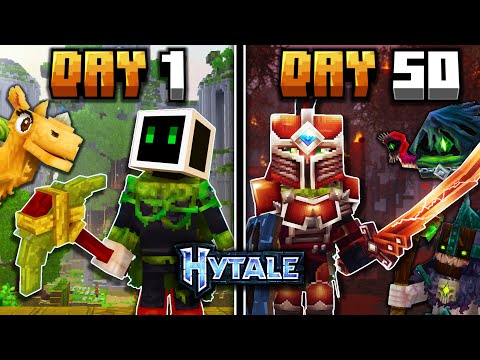 I Survived 50 Days in HYTALE (0 Deaths)