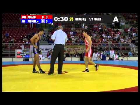 WWJC2013 / Elman Mukhtarov - Urmatbek Amatov (KGZ) - GR 60 kg - 1/4 final