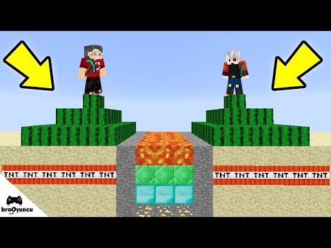 MİNECRAFT DEV KAKTÜS PİRAMİT KULESİ ŞANS BLOKLARI SAVAŞI