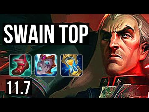 SWAIN vs HEIMERDINGER (TOP) | 12/2/9, 700+ games, 1.1M mastery, Godlike | EUW Master | v11.7