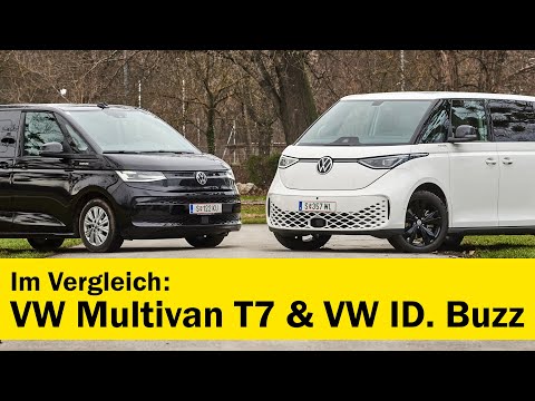 Vergleichstest: VW Multivan T7 & VW ID. Buzz | ÖAMTC auto touring