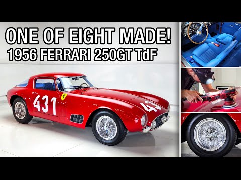Detailing 1956 Ferrari 250 GT TDF for Pebble Beach Concours