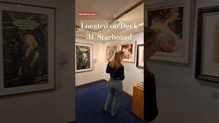Queen Mary 2's hidden gem! Check out the Clarendon art gallery #cruise #cruiseship #art