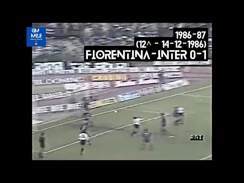 1986-87 (12^ - 14-12-1986) Fiorentina-INTER 0-1 [Passarella] Servizio DomenicaGol Rai