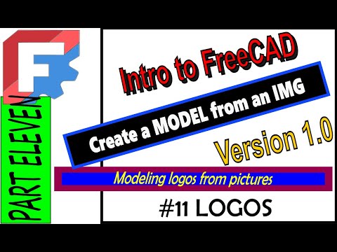 Intro To FreeCAD V1.0 Part 11 creating a model from an image file #freecad #3dprinting #inkscape