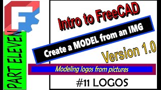 Intro To FreeCAD V1.0 Part 11 creating a model from an image file #freecad #3dprinting #inkscape