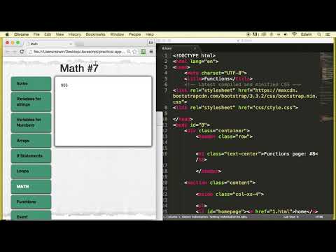 Javascript Practice Application Part 2 Math Functions