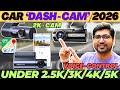 TOP 3 Best DashCam For Cars India 2026 Best Car DashCam 2026 Under 2000 5000