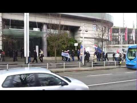 Prosvjed HT radnika u Zagrebu - 24.01.2012 - SRHT 7/14