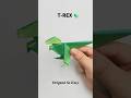 T Rex Origami Instructions Easy Origami T Rex DIY Origami T Rex Easy T Rex Origami