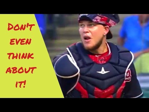 Roberto Perez throwing out runners