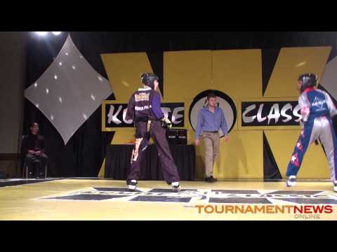 Morgan Plowden vs Gina Thornton Women's Point Sparring Finals at Kumite Classic 2013