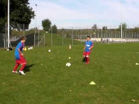 Fussballtraining: Richtungswechsel #1 - Ballkontrolle - Technik