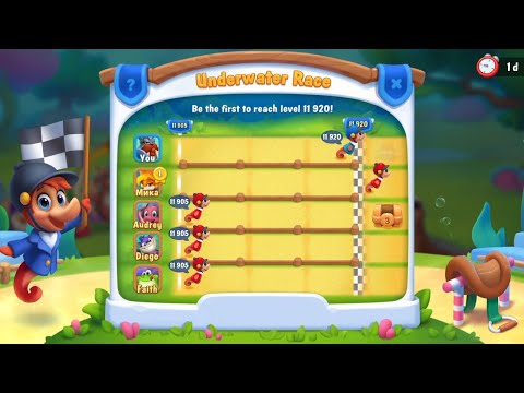@Fishdom Win Strikes Level 11906 - Hard Level 11919. Won 2nd Rank in Underwater Race 🏎️🏁
